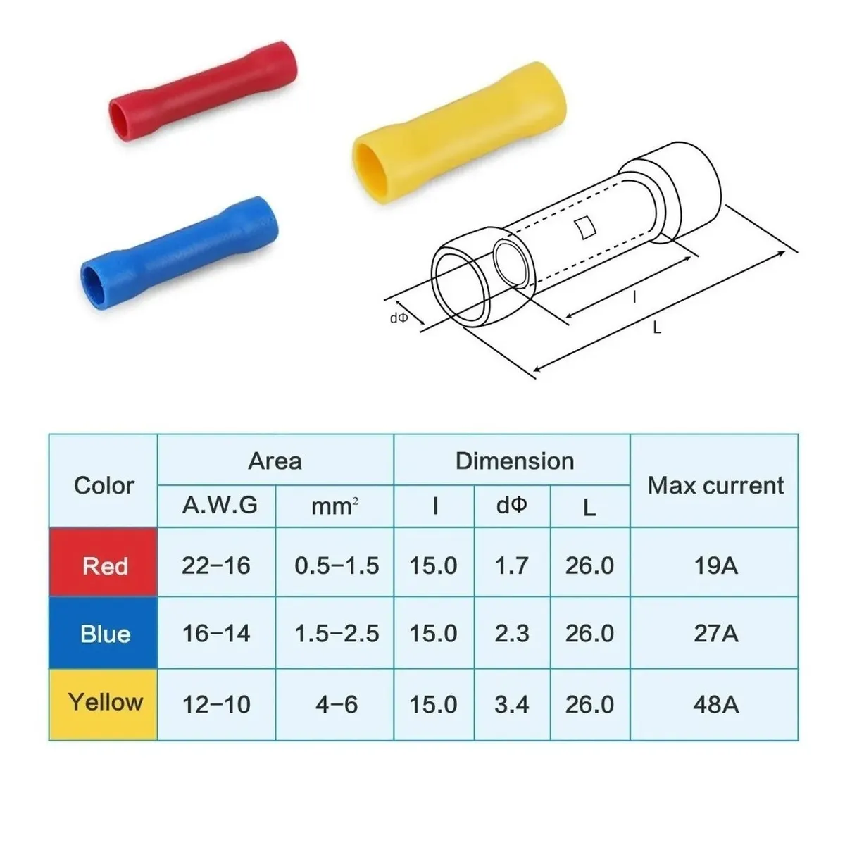 Set Terminales Conectores Crimpado Cable Alambre Eléctrico 1700 Pzas