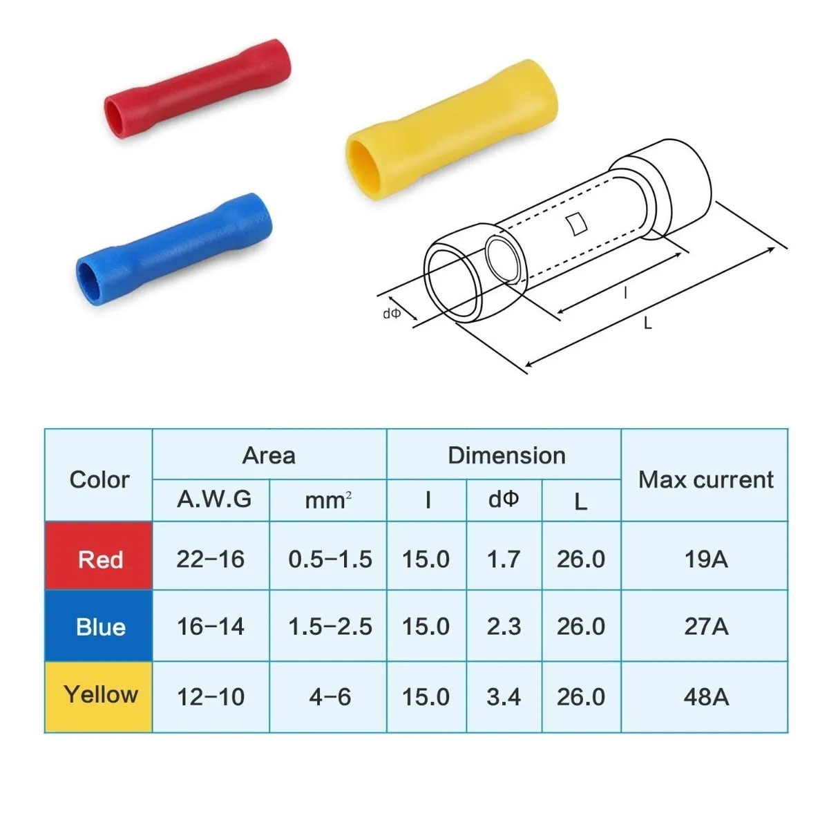 1200 Terminales Conectores Crimpado Cable Alambre Eléctrico