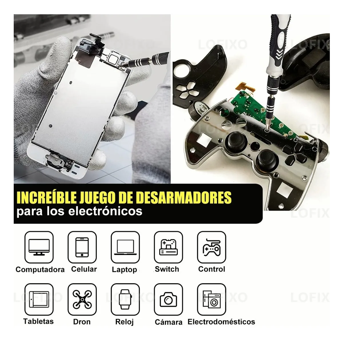 Kit De Herramientas Desarmador Reparar Manual