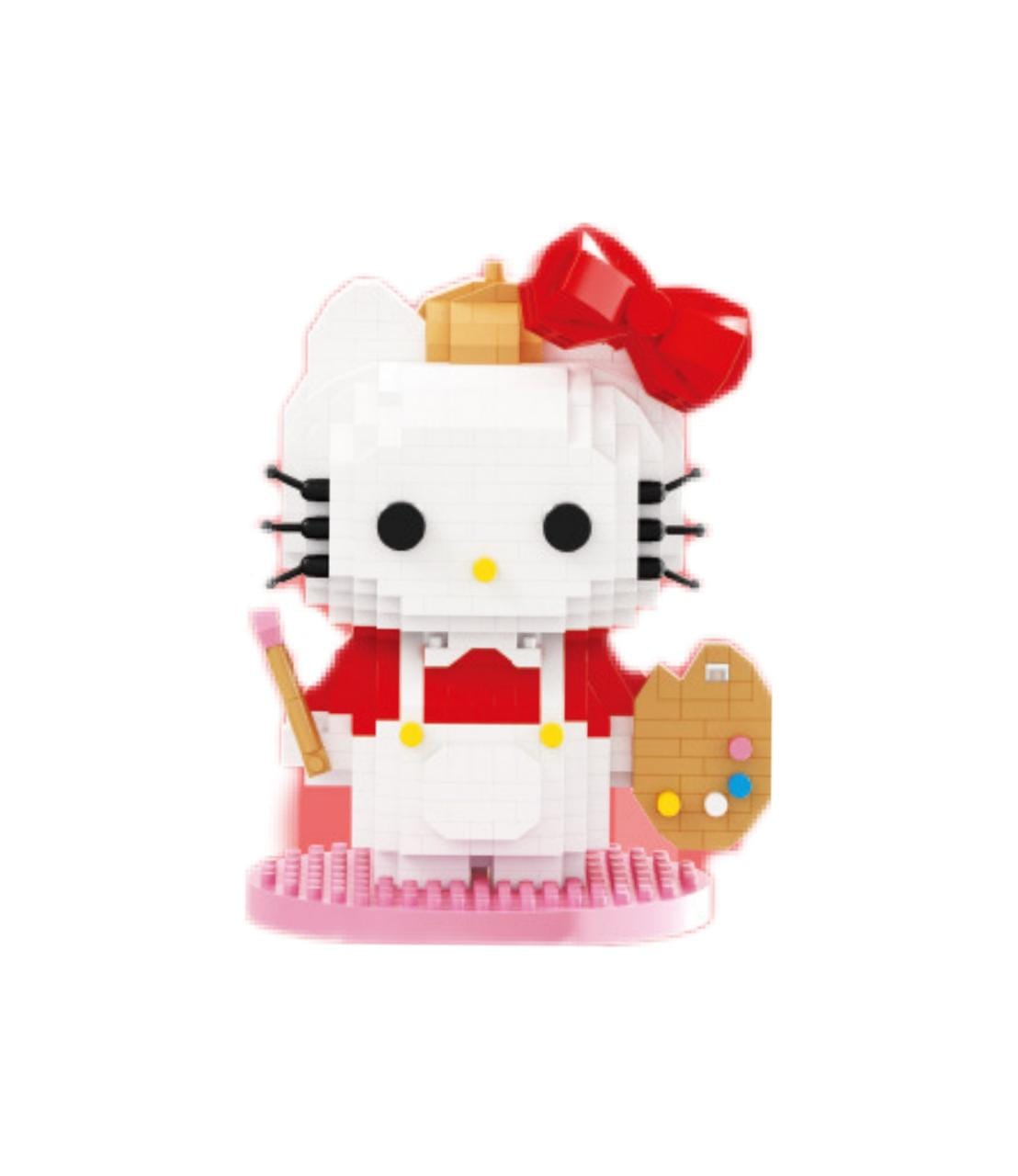Mini Bloques de Construcción Hello Kitty Artista Tipo Lego