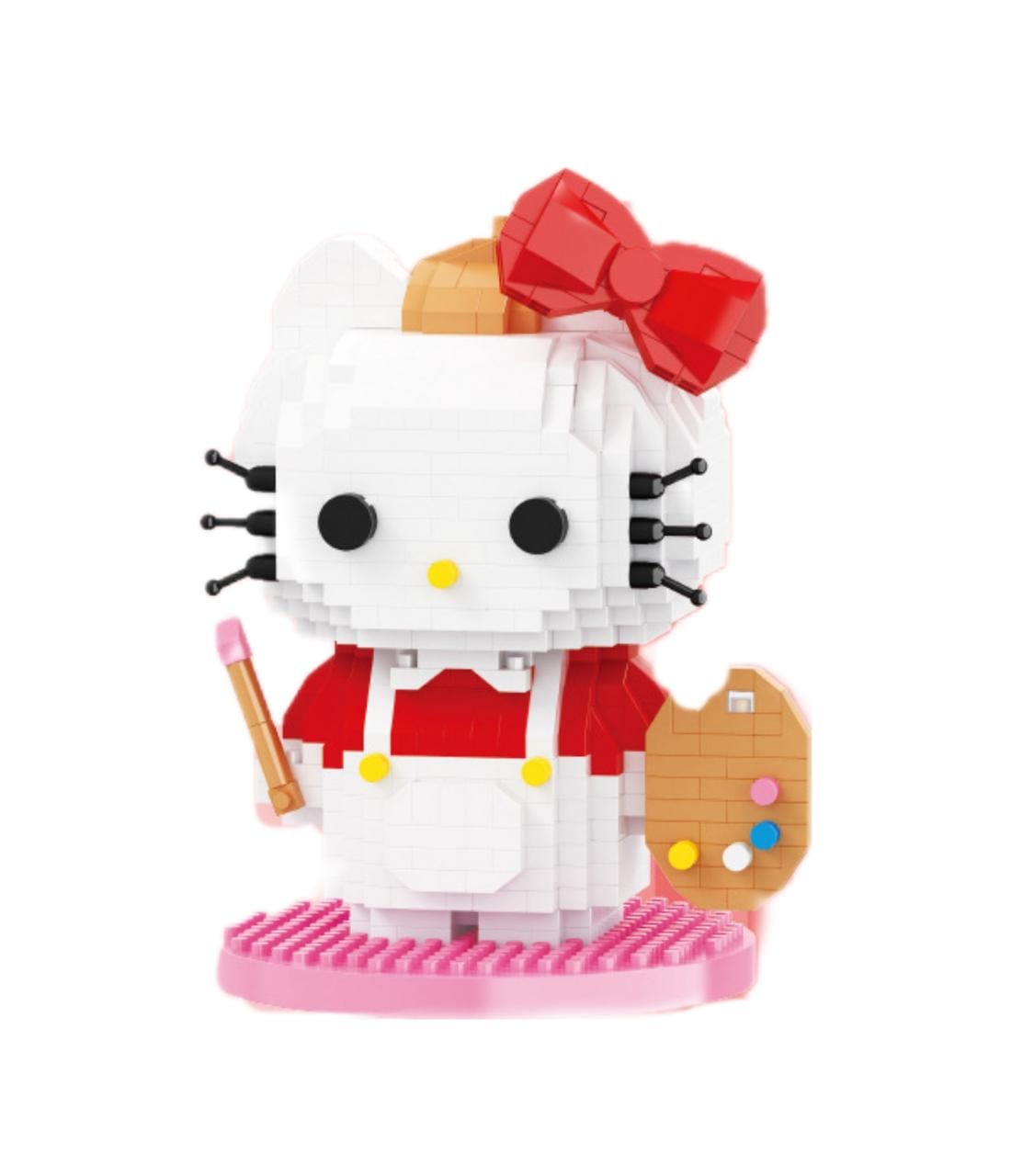 Mini Bloques de Construcción Hello Kitty Artista Tipo Lego