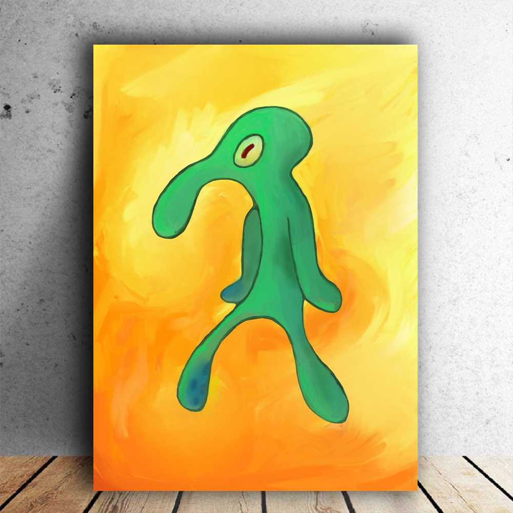 Cuadro Decorativo Personalizado - Fuerte Hermosura Bob Esponja