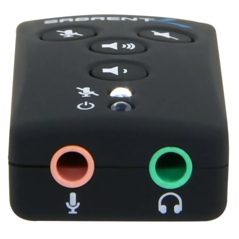 Adaptador de sonido SABRENT USB-SBCV USB Estereo 3D