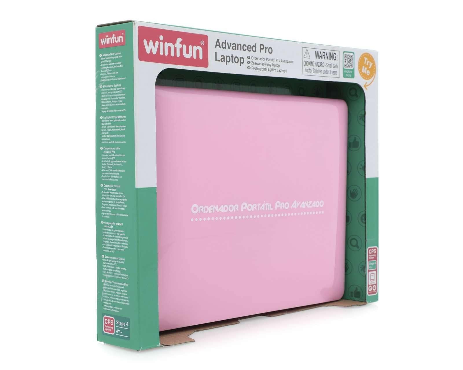 Laptop Educativa tablet infantil WinFun computadora rosa