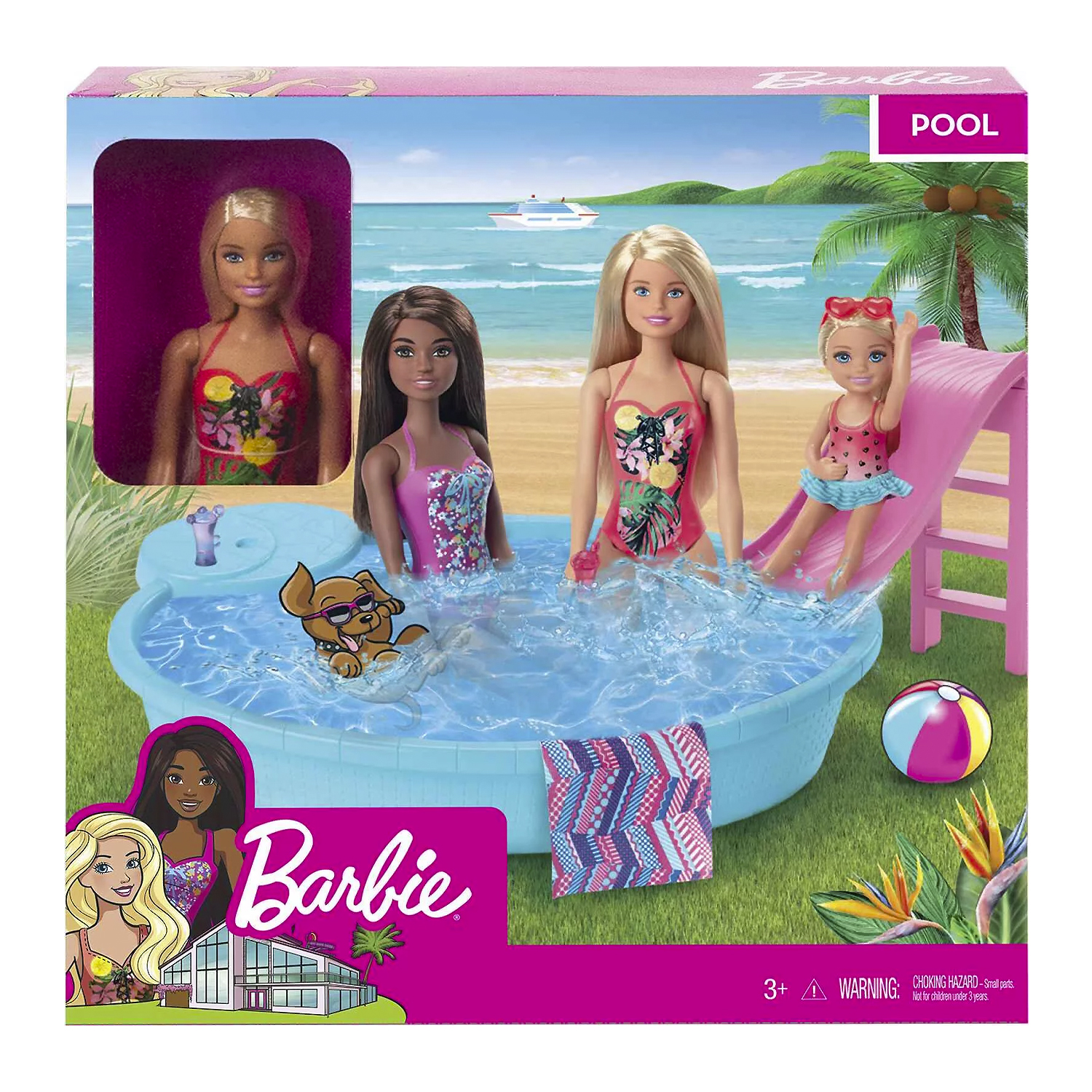 Muñeca Barbie con Piscina Glam