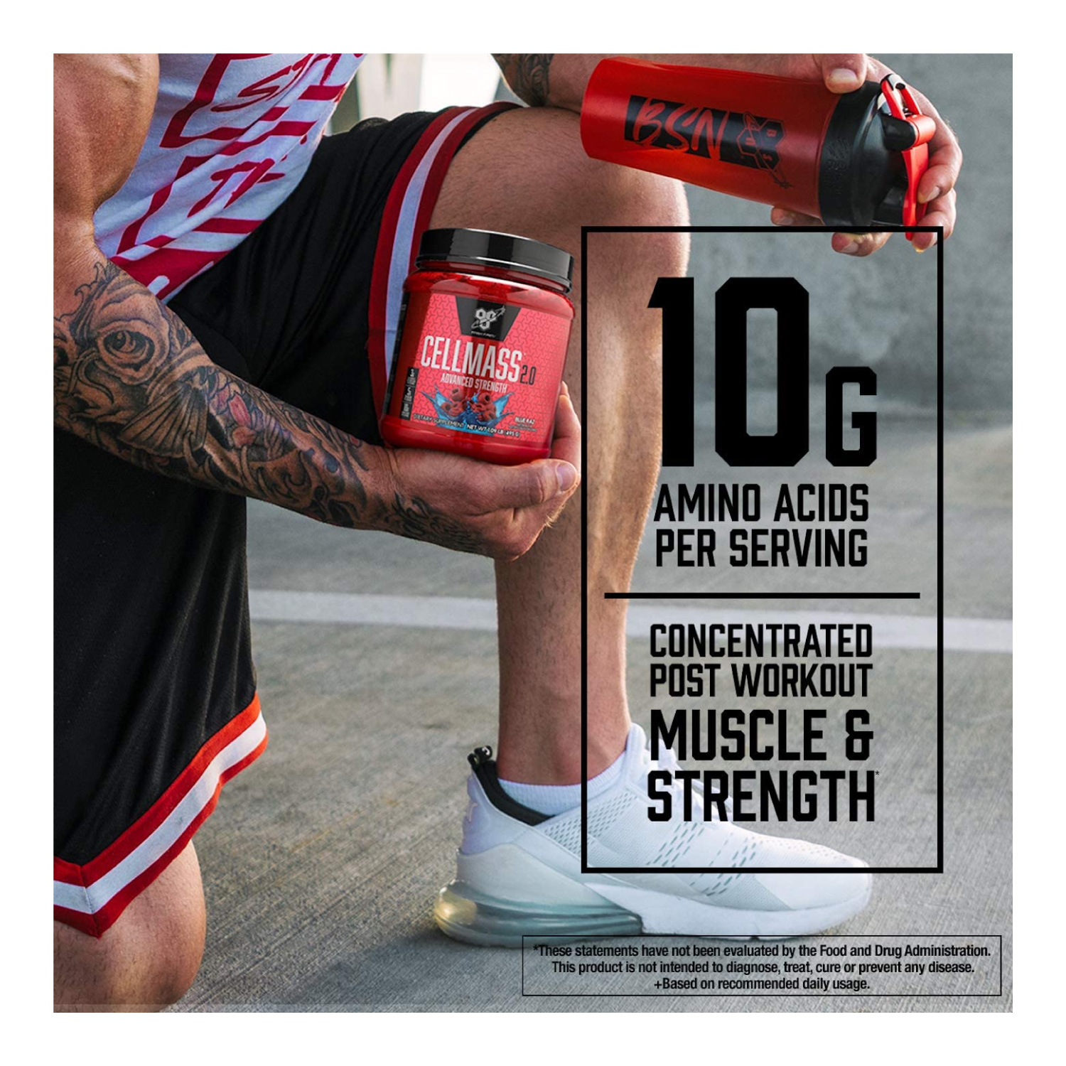 Sistema de Creatina y Aminoacidos BSN CellMass 2.0 495g 25 Serv. - Arctic Berry