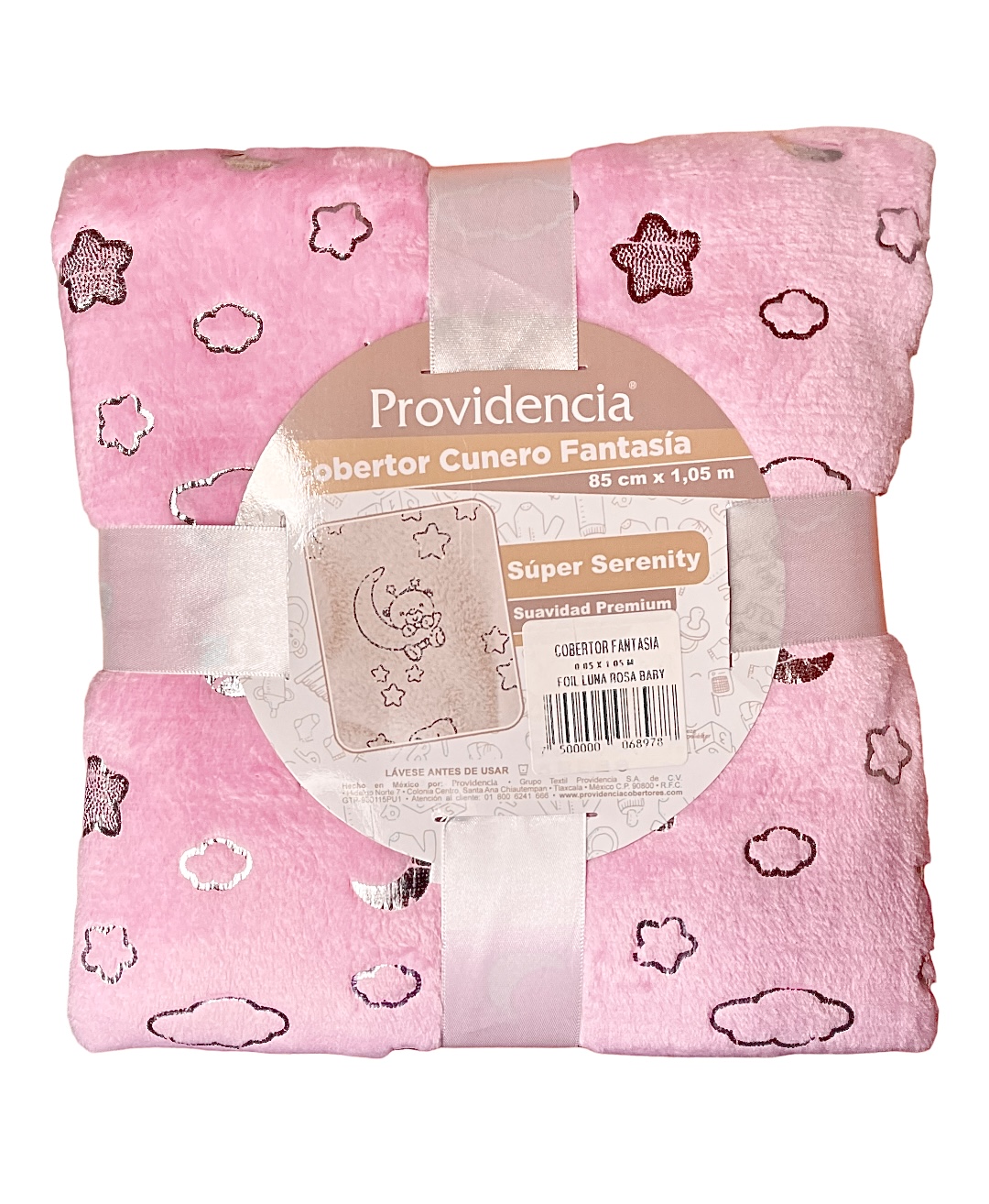 Cobija Cobertor Cunero Ligero para Bebé Providencia Ultra Suave de Estrellas y Lunas