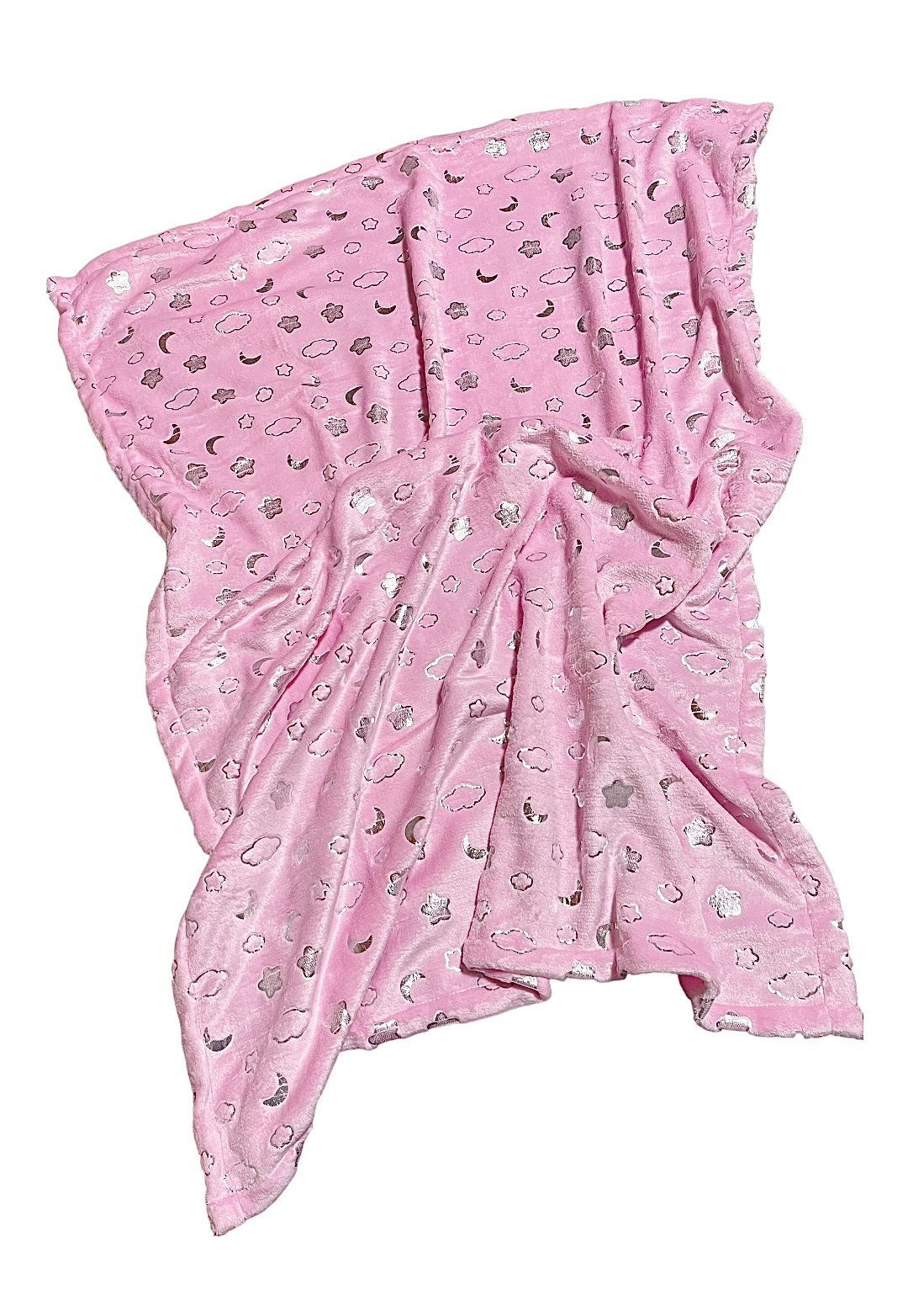 Cobija Cobertor Cunero Ligero para Bebé Providencia Ultra Suave de Estrellas y Lunas