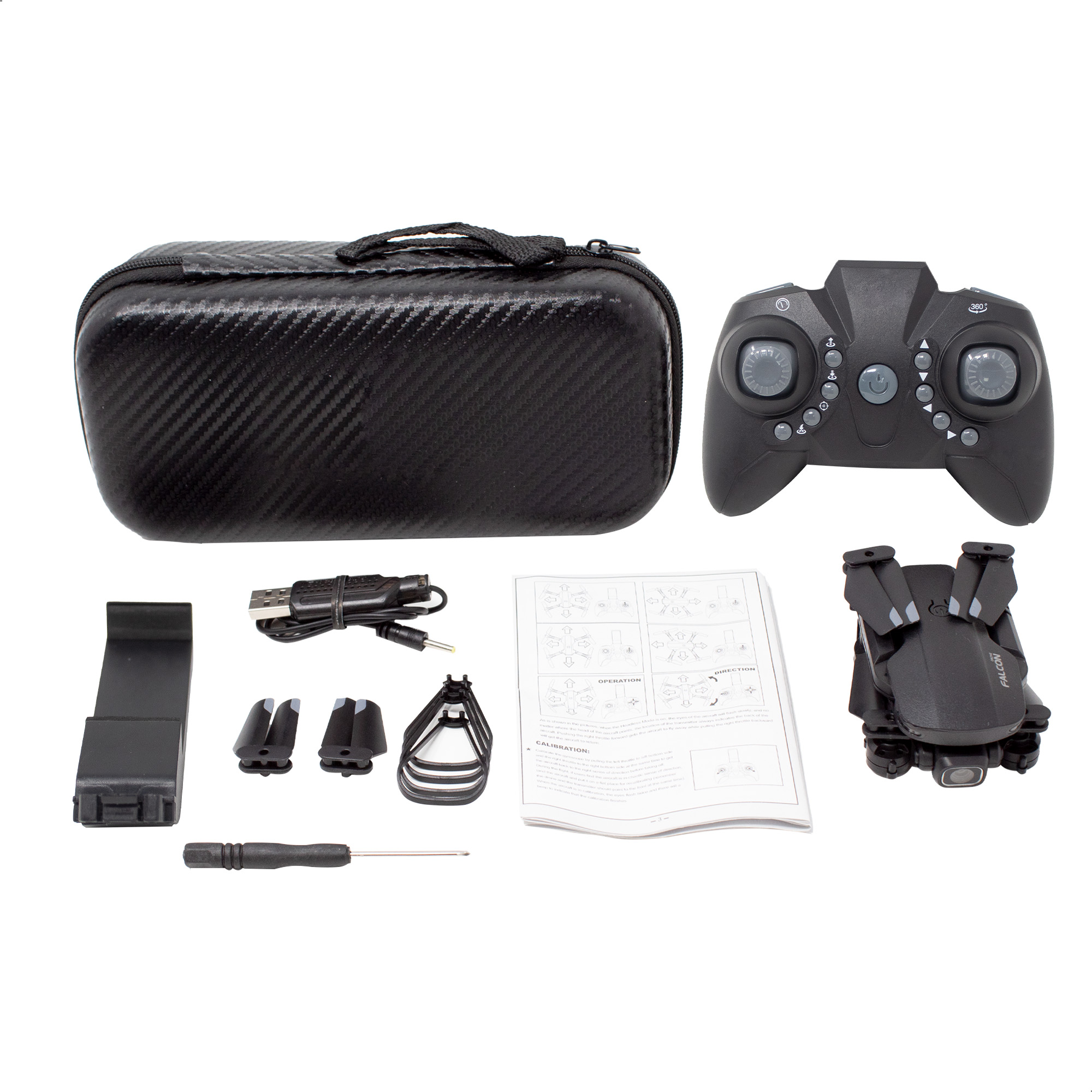 Mini Drone BINDEN Falcon GD93 Cámara 4K, 10 min. de Vuelo 