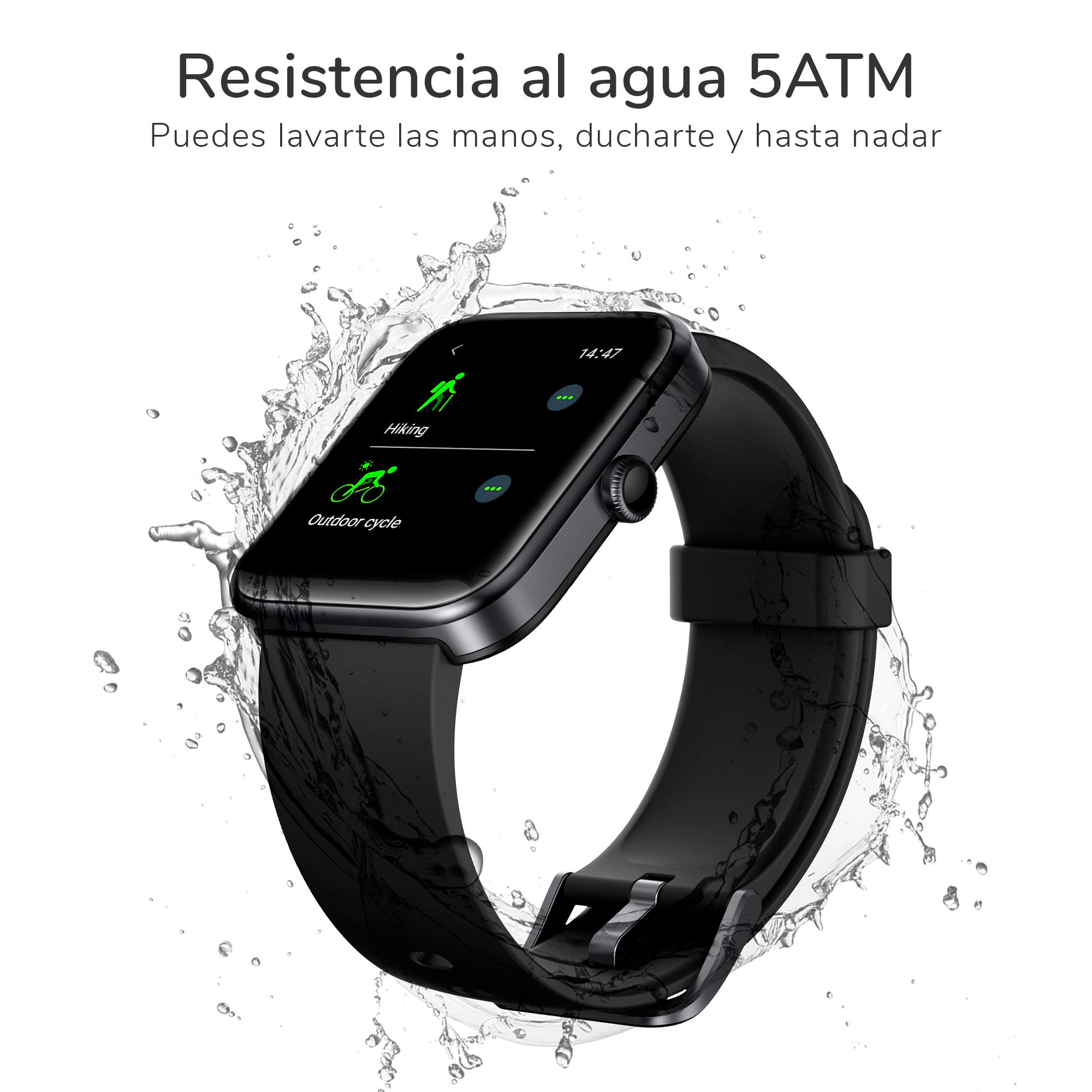Smartwatch BINDEN ERA Hit Alexa Integrado, Salud, Deportes Negro