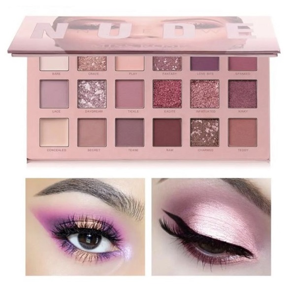 Paleta De Sombra New Nude Maquillaje Con 18 Tonos