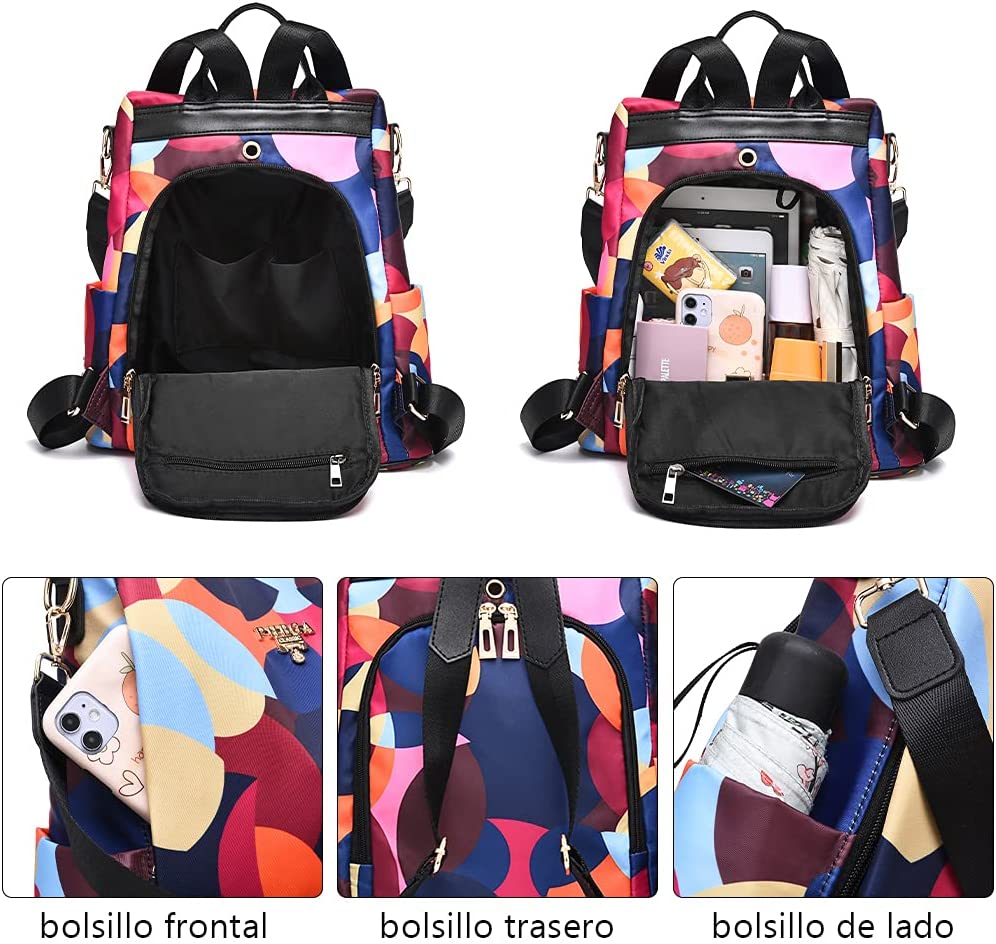 Mochilas Antirrobo para Mujer, Mochila de Moda, Bolso Casual de Hombro Gran Capacidad, Mochila de Viaje
