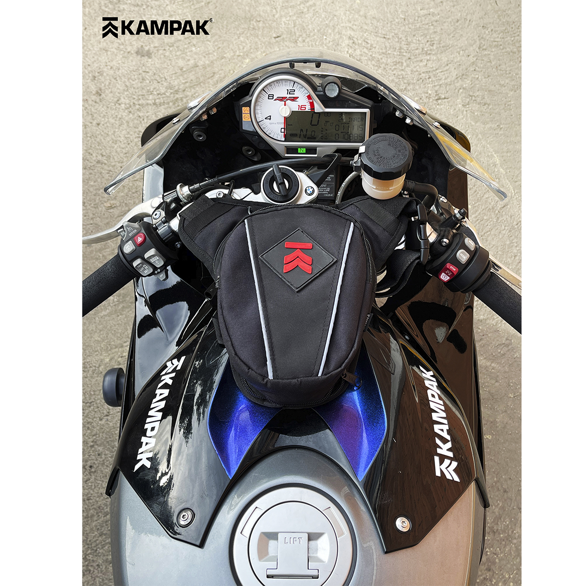 Piernera Motociclista Kampak DP21 Reflejante Expandible Moto Bici