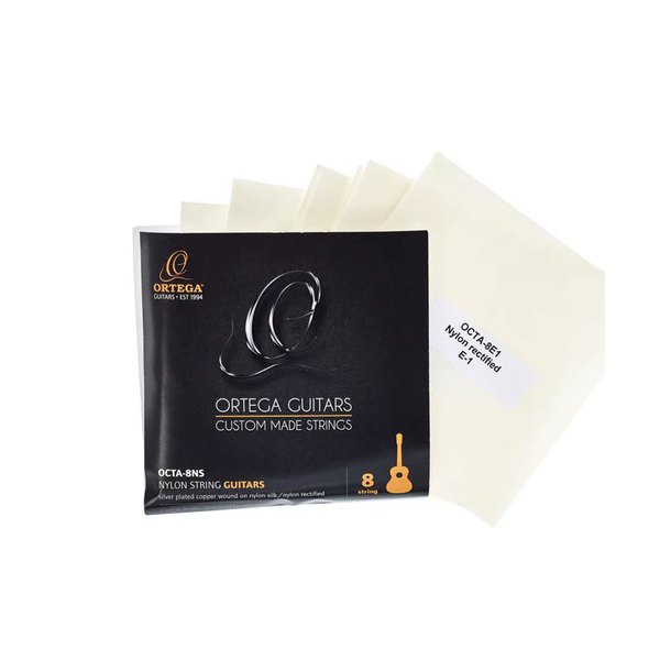 Cuerdas Ortega Nylon OCTA-8NS P/Guitarra 8 Cuerdas