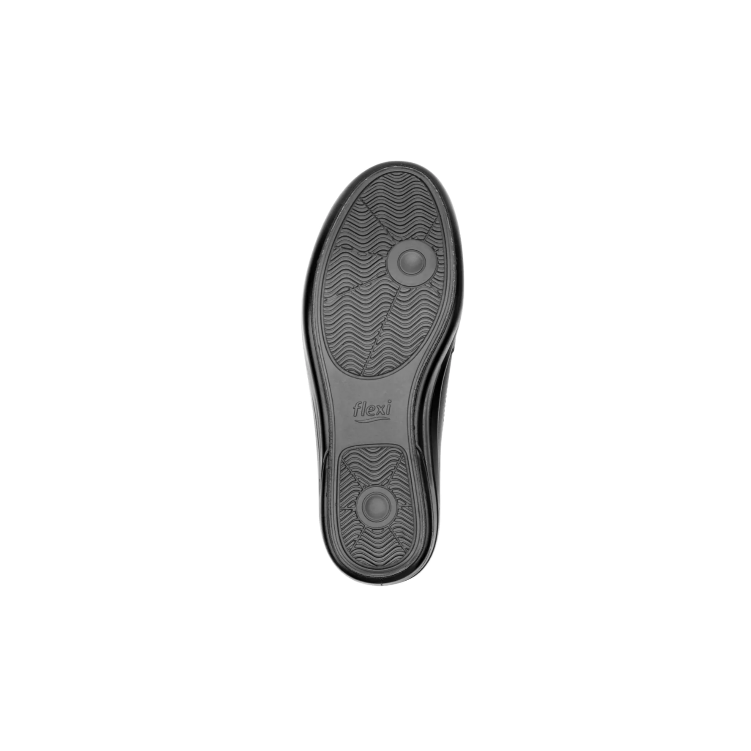 Mocasín De Servicio/Clínico Flexi Para Mujer Con Corte Repelente Al Agua Estilo 32608 Negro