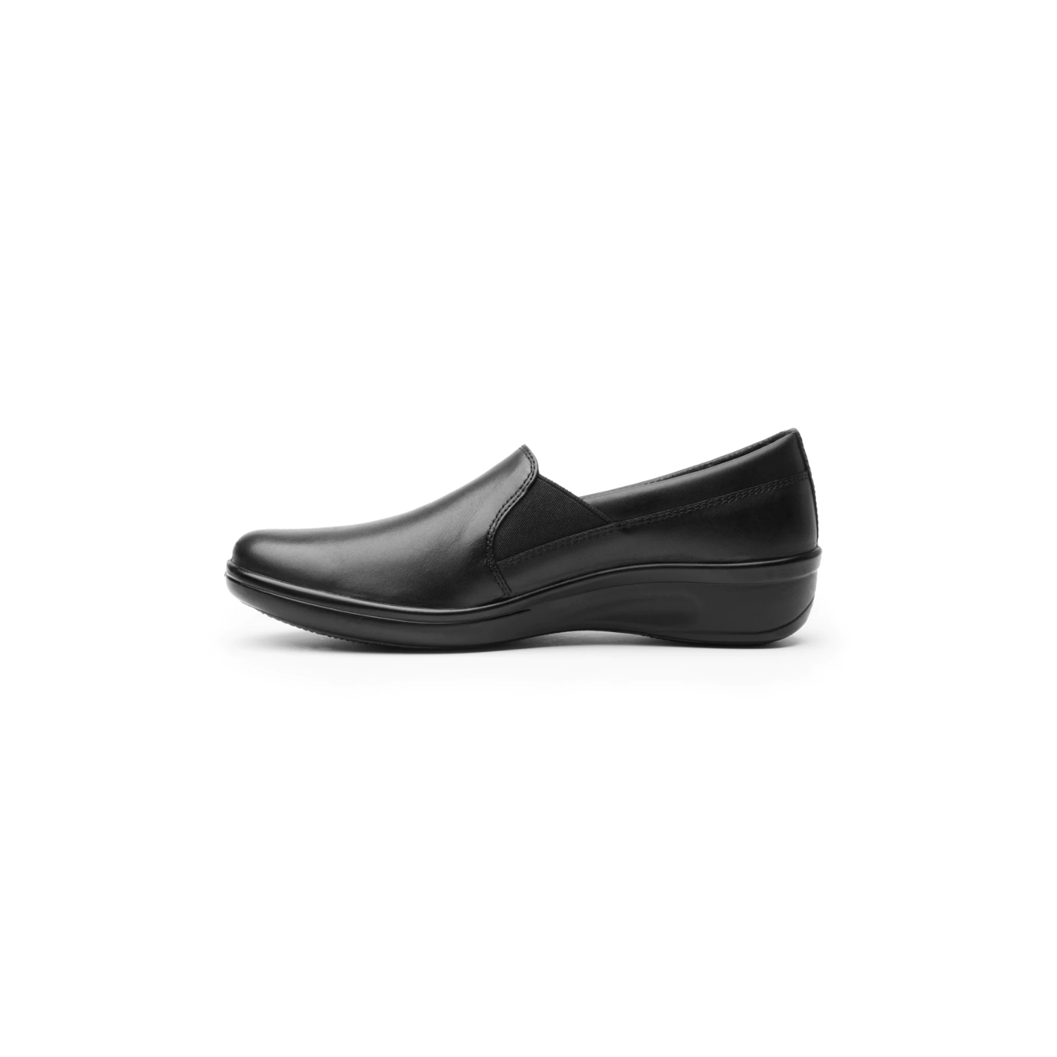 Mocasín De Servicio/Clínico Flexi Para Mujer Con Corte Repelente Al Agua Estilo 32608 Negro