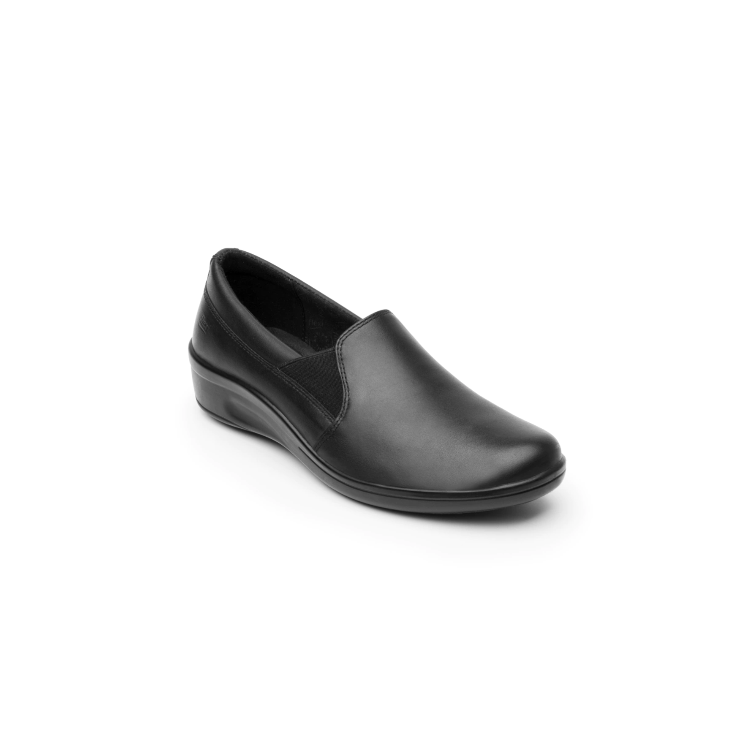 Mocasín De Servicio/Clínico Flexi Para Mujer Con Corte Repelente Al Agua Estilo 32608 Negro