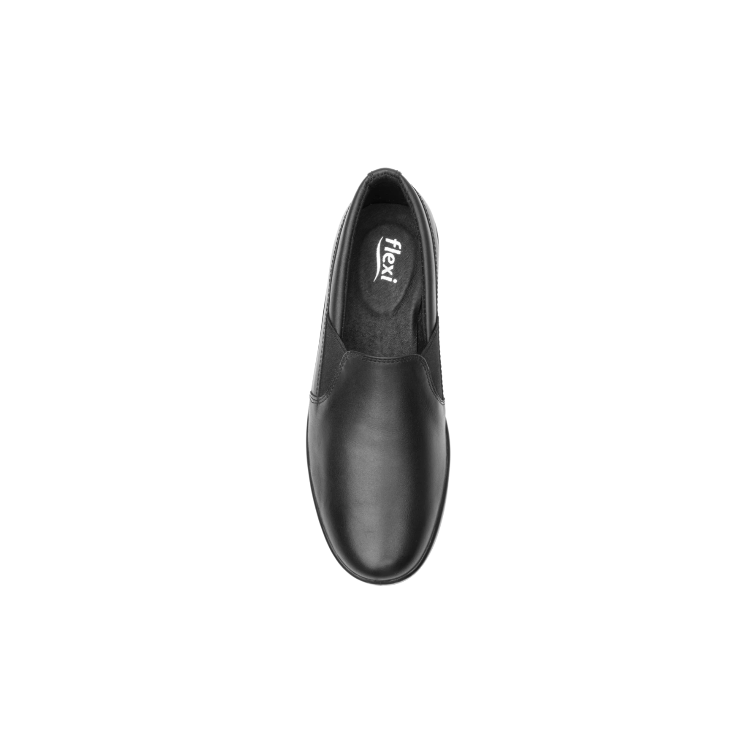 Mocasín De Servicio/Clínico Flexi Para Mujer Con Corte Repelente Al Agua Estilo 32608 Negro