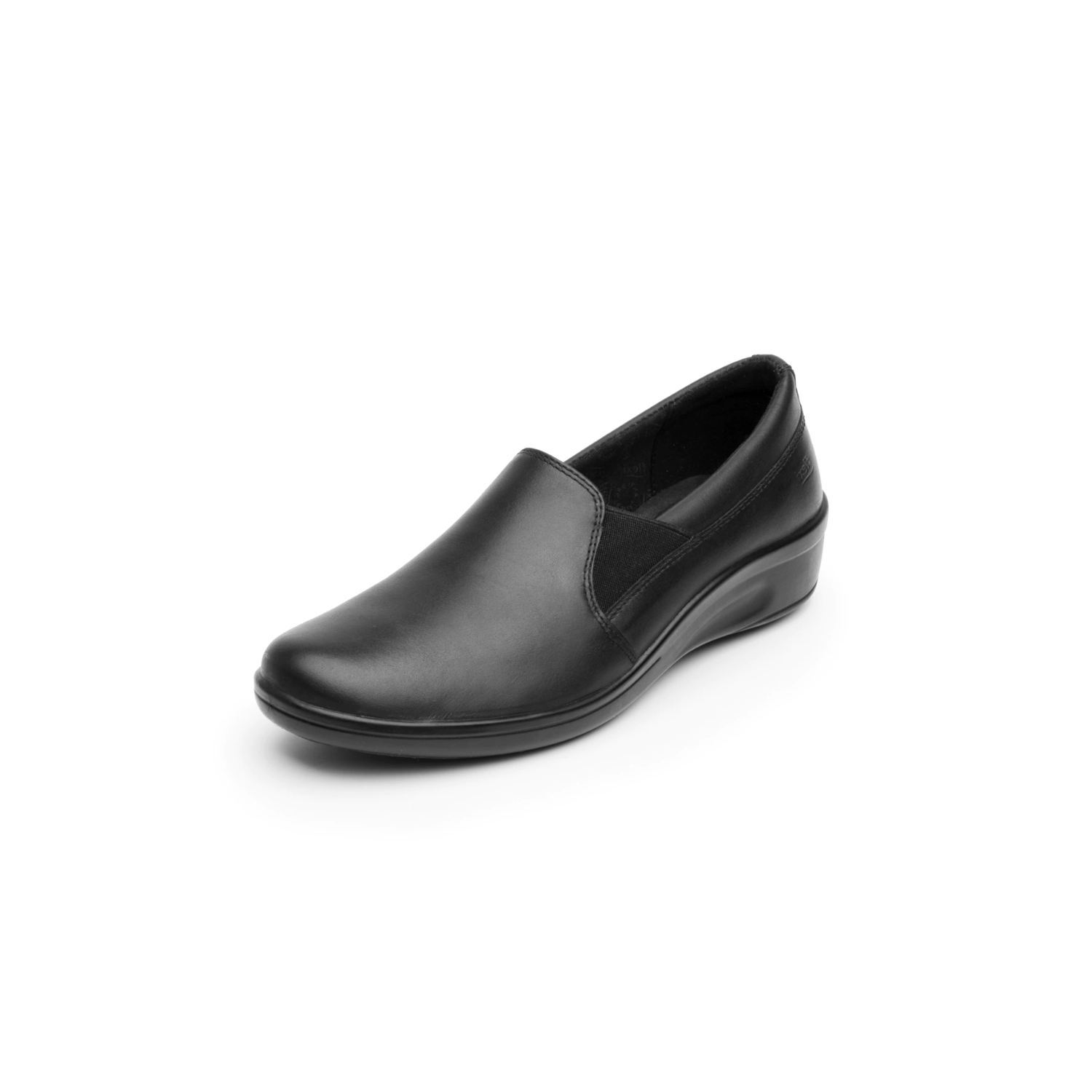 Mocasín De Servicio/Clínico Flexi Para Mujer Con Corte Repelente Al Agua Estilo 32608 Negro