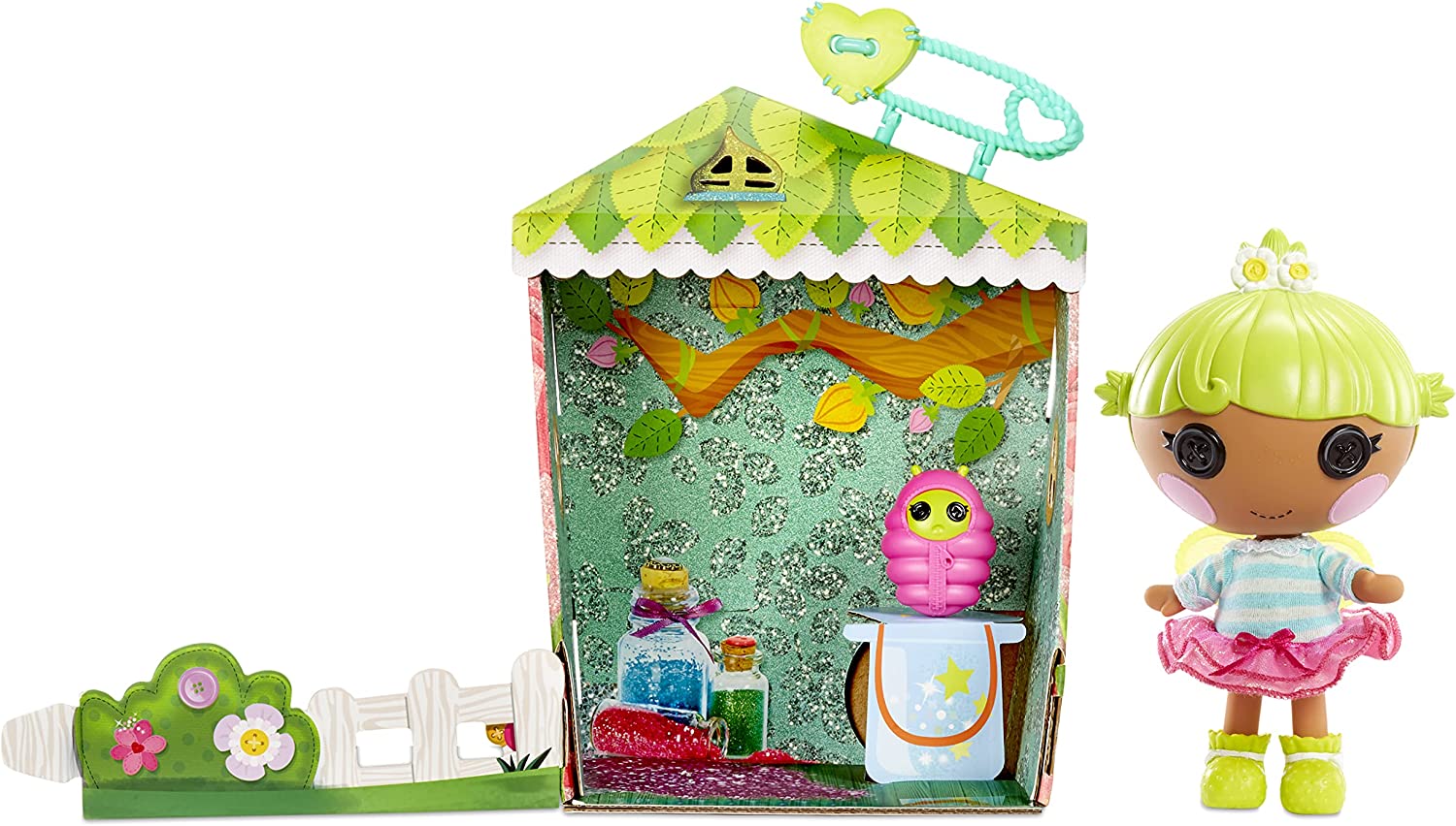 Muñeca Lalaloopsy Littles Twinkle N. Flutters Con Luciérnaga