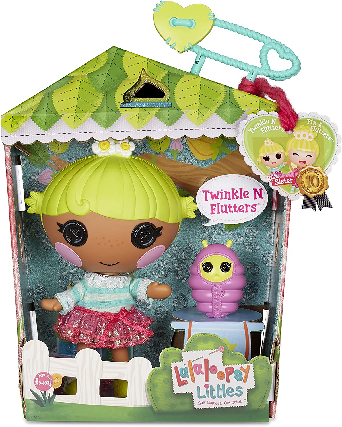 Muñeca Lalaloopsy Littles Twinkle N. Flutters Con Luciérnaga