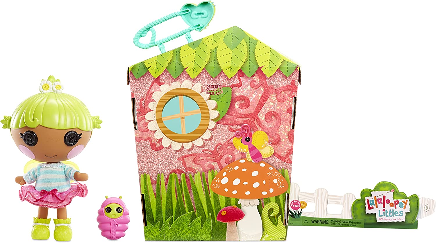 Muñeca Lalaloopsy Littles Twinkle N. Flutters Con Luciérnaga