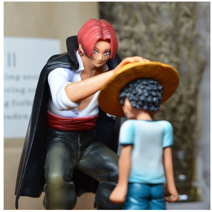 Figura Juguete Muñeco Monkey D. Luffy One & Shanks One Piece 25 Cm.