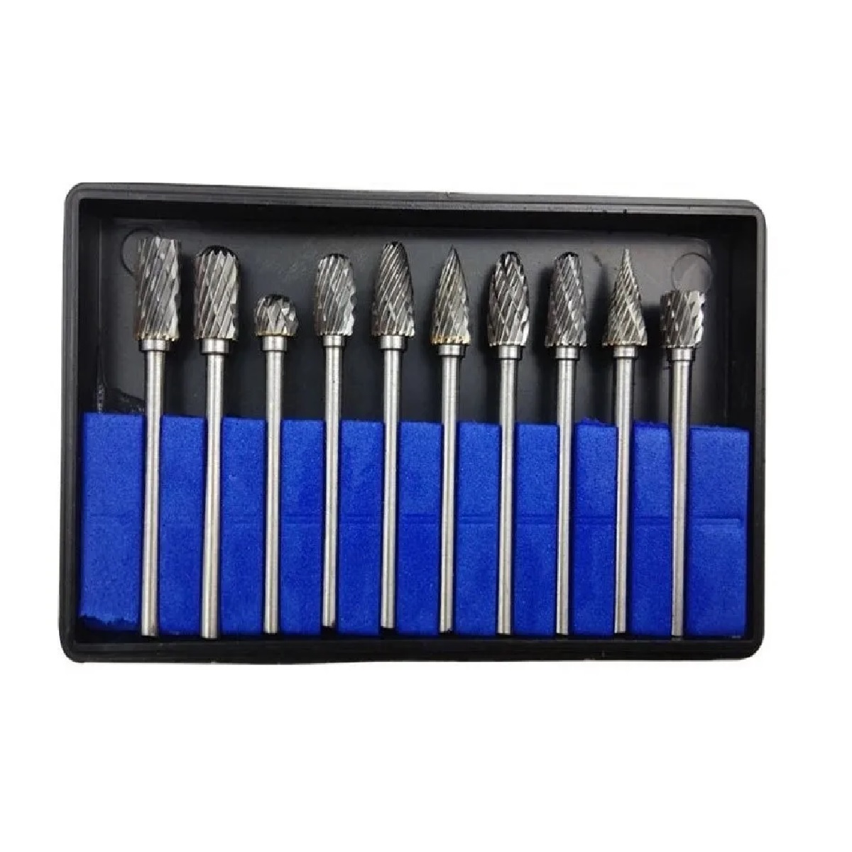 Set 10 Brocas Fresas Rotativas D Carburo Tungsteno Para Taladro