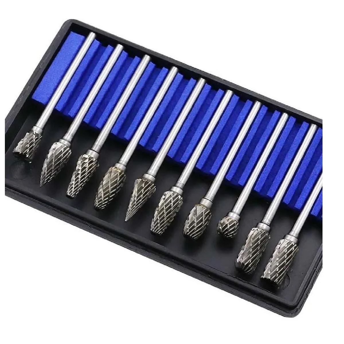 Set 10 Brocas Fresas Rotativas D Carburo Tungsteno Para Taladro