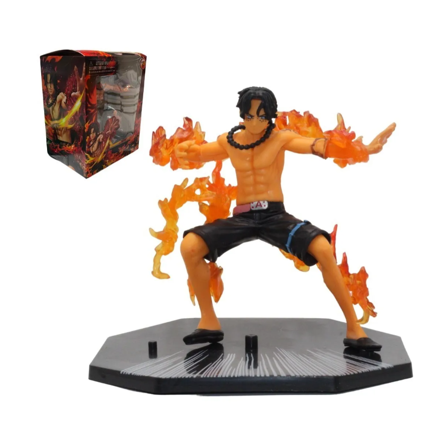 Juguete Muñeco Figura Portgas D.ace One Piece Anime Con Caja