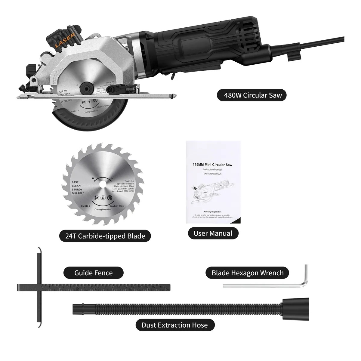 Mini Sierra Circular Sierra Circular Compacta De 4.8 