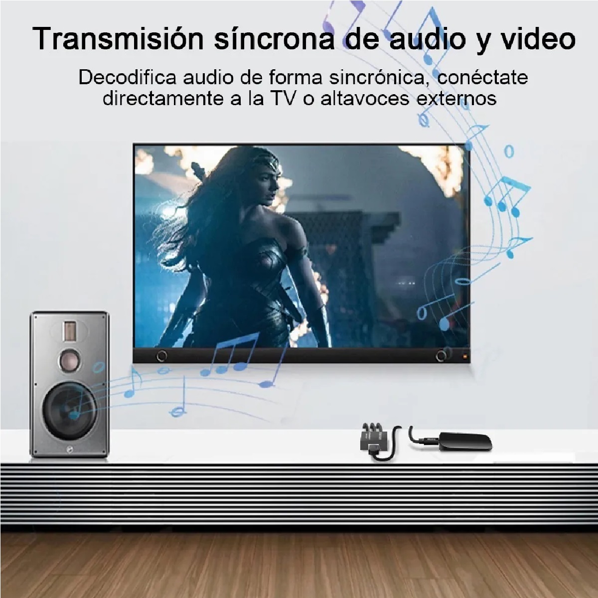 Adaptador De Convertidor De Audio Y Video Tv Hdmi A Rca 1080