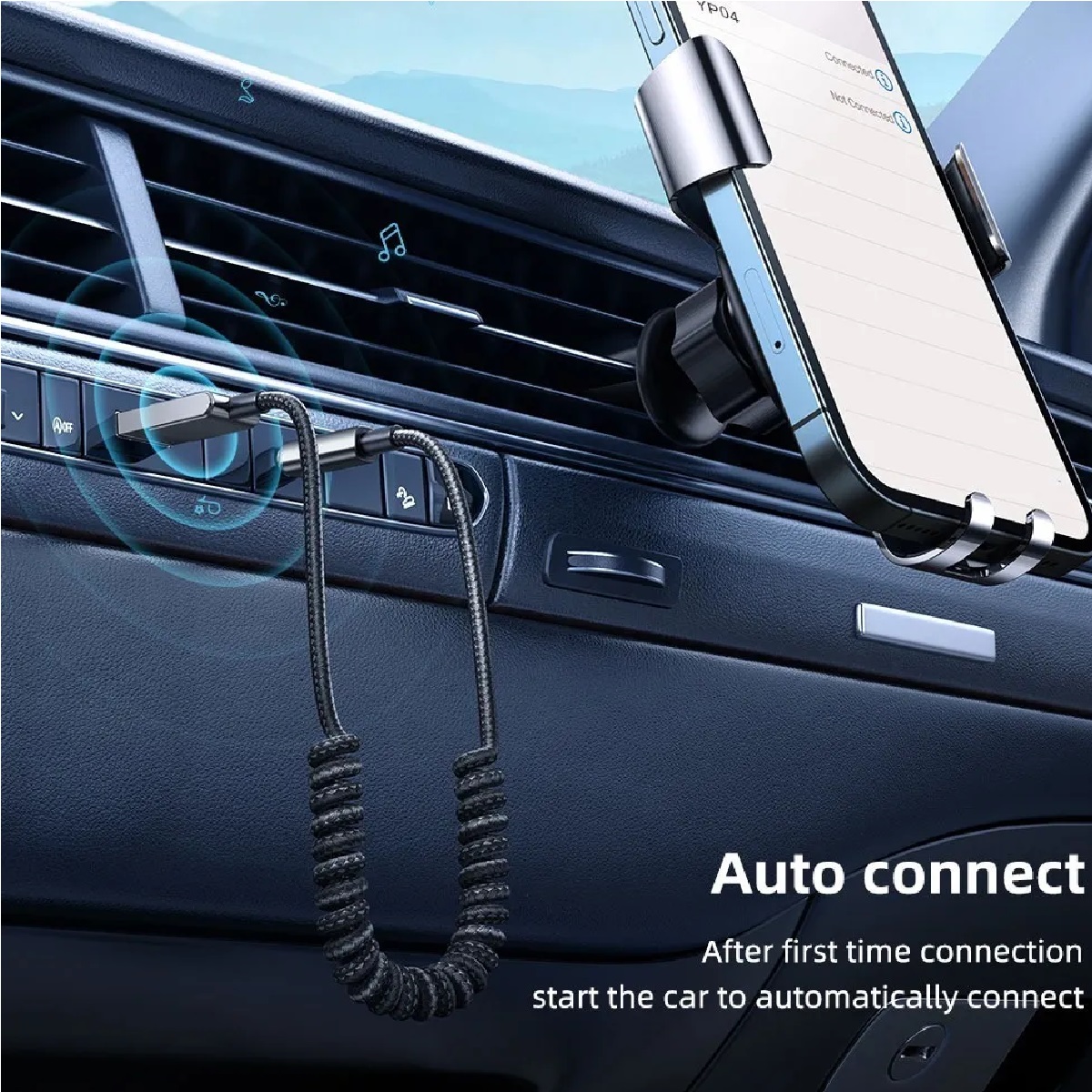 Receptor Usb Bluetooth 5.1 Para El Coche Con Toma Aux De 3,5