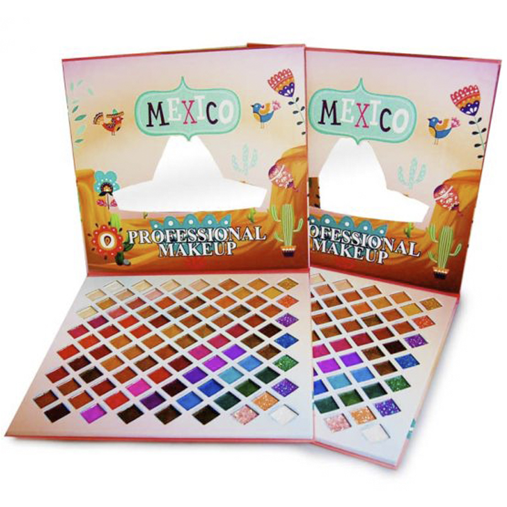 Paleta de sombras de ojos 91 tonos mate, brillante y glitter