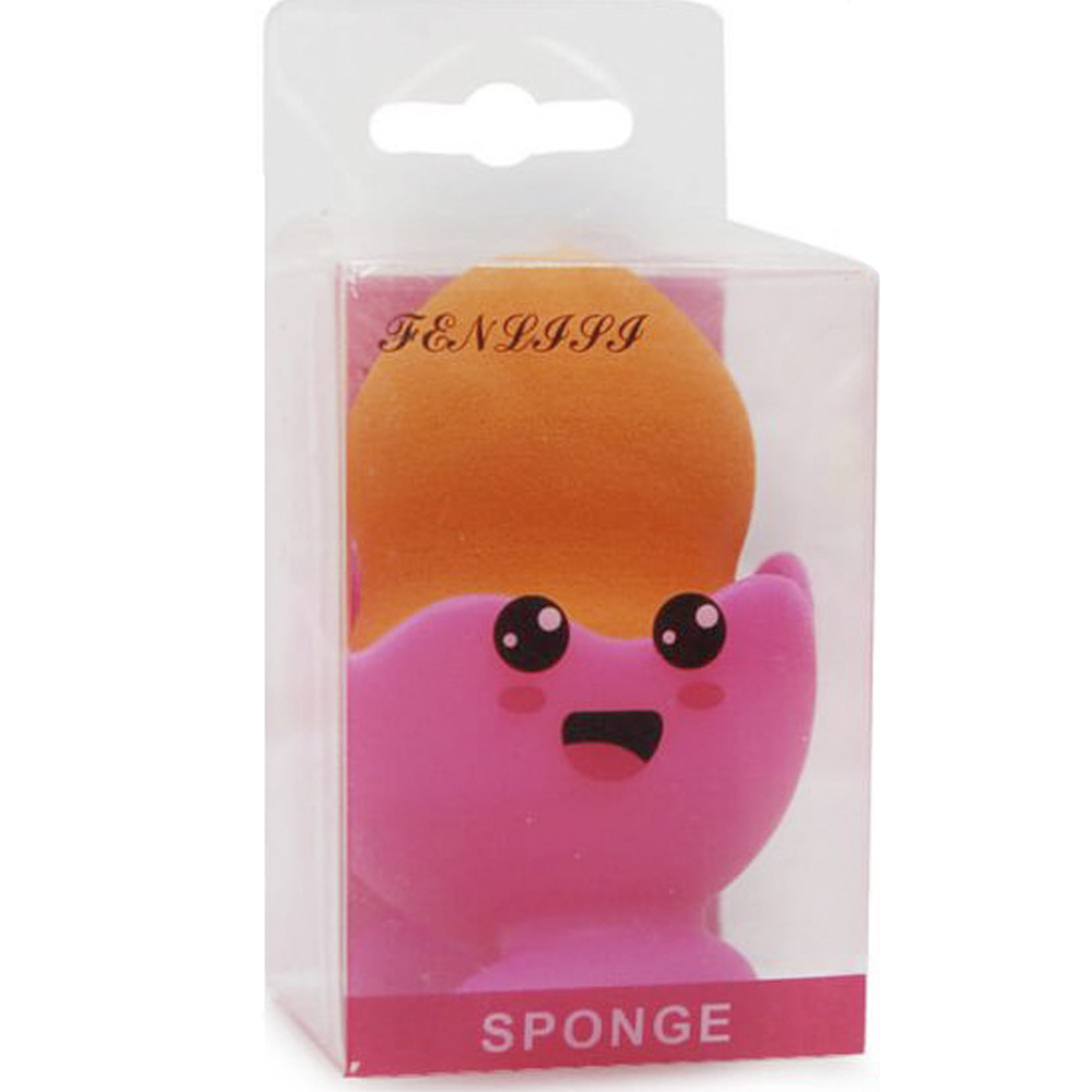 Esponja maquillaje con base para liquido, crema y polvo