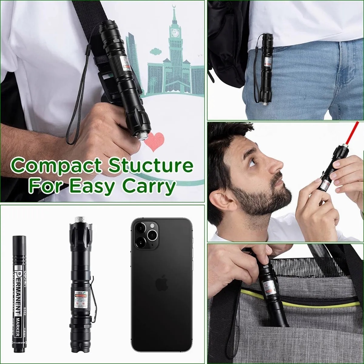 Puntero Laser Rojo Potente 5000mw Apuntadores Láser