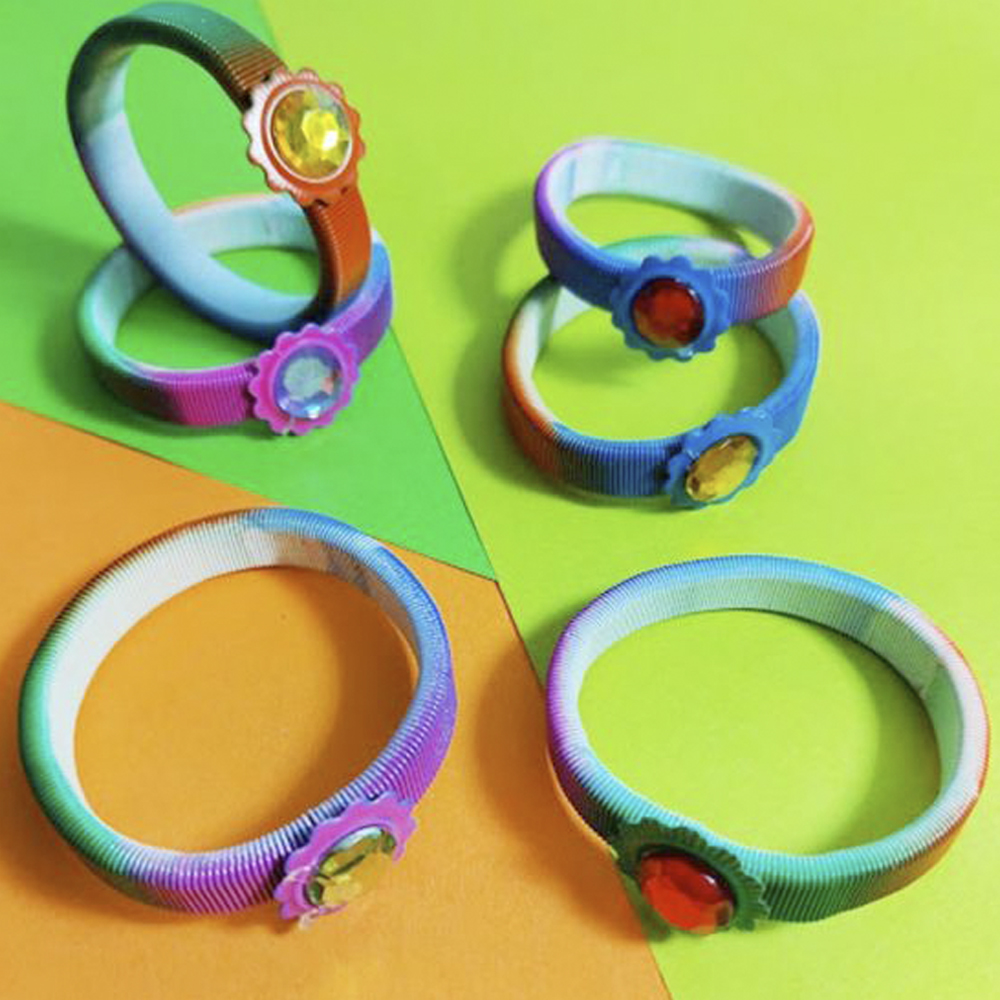 4 Pulsera acero tornasol 5 cm