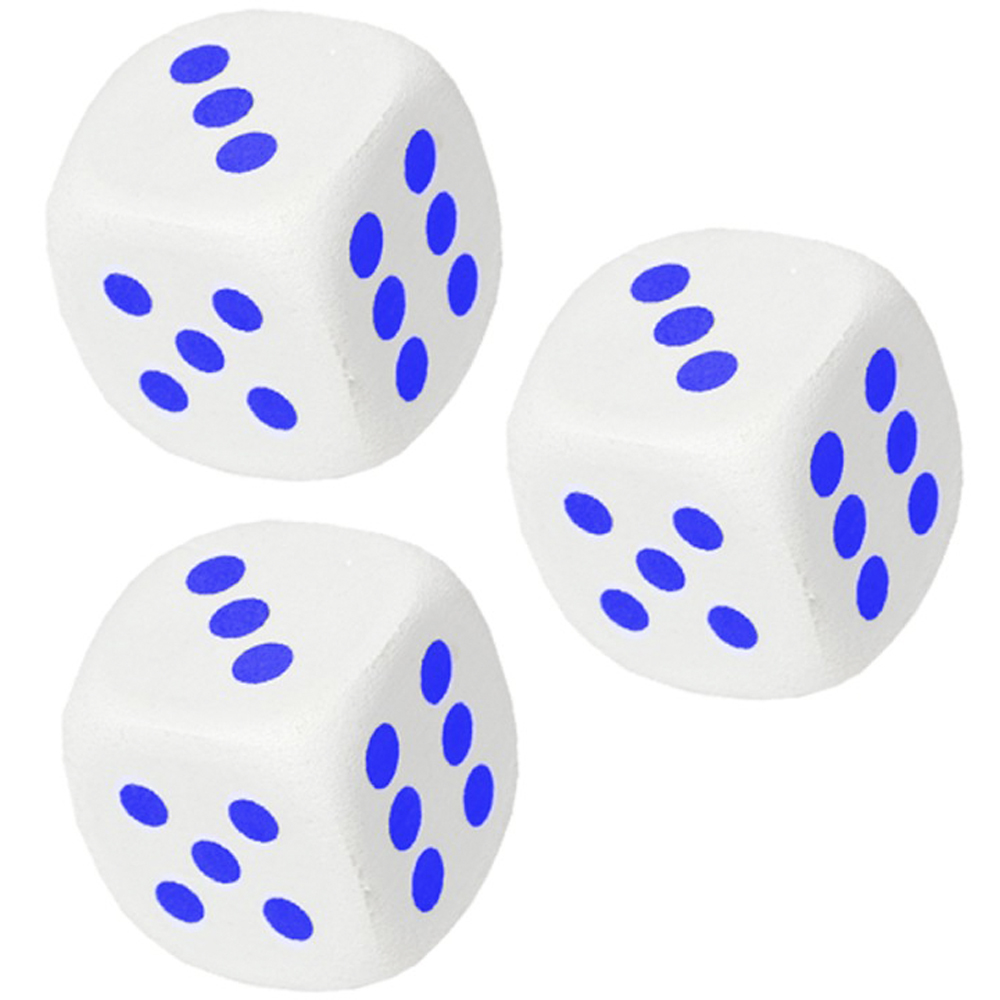 25 Dado blanco plastico solido 12 mm