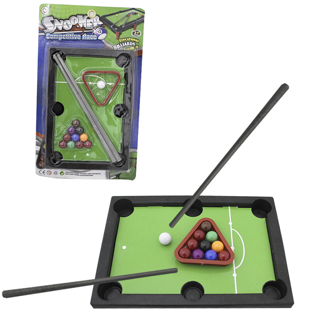 Juego de billar mini mesa de pool para niños 21 cm