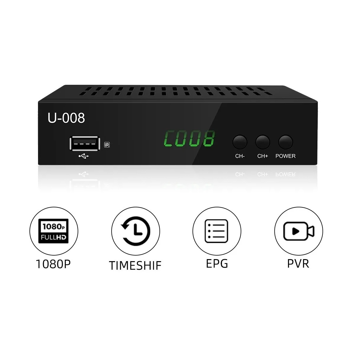 Decodificador Y Convertidor Digital Tv Full Hd 1080p