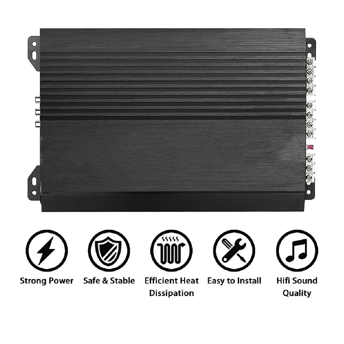 Amplificador De Audio Para Auto, 4 Canales 12.0v