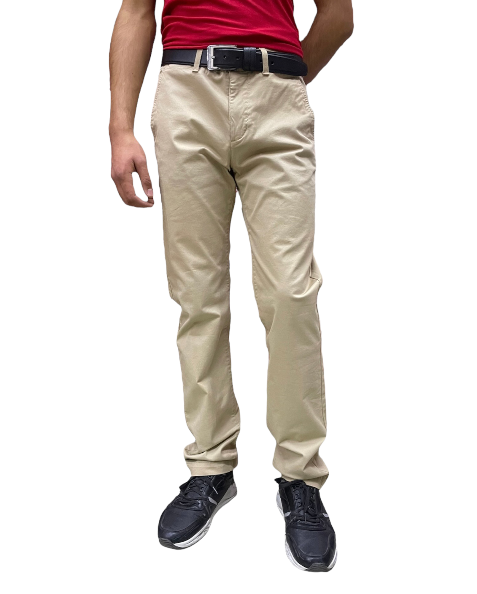 Pantalón Lacoste Regular Fit Color Beige Para Hombre 