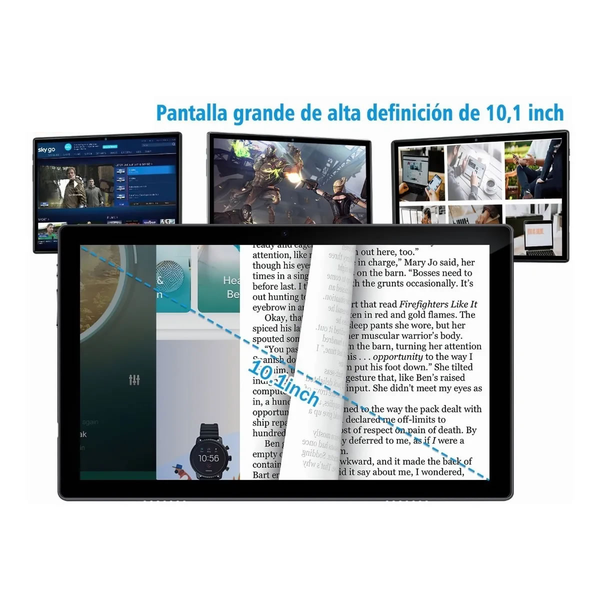 Tablet de 10.1 Pulgadas Android 11 64Gb Con Teclado Xgody TAB10