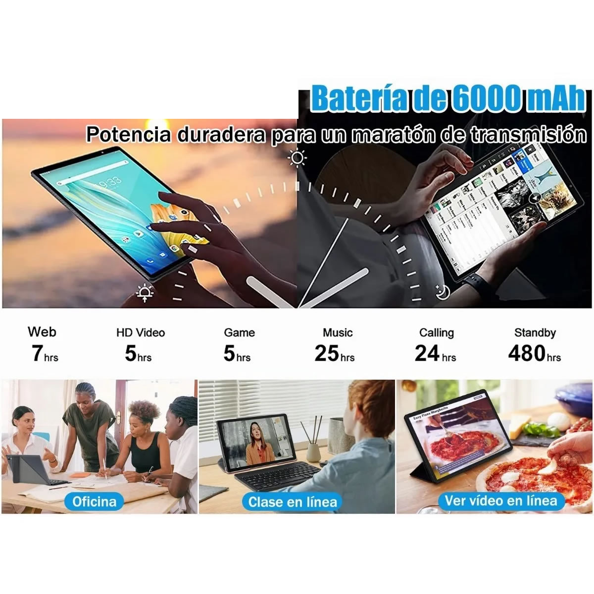 Tablet de 10.1 Pulgadas Android 11 64Gb Con Teclado Xgody TAB10