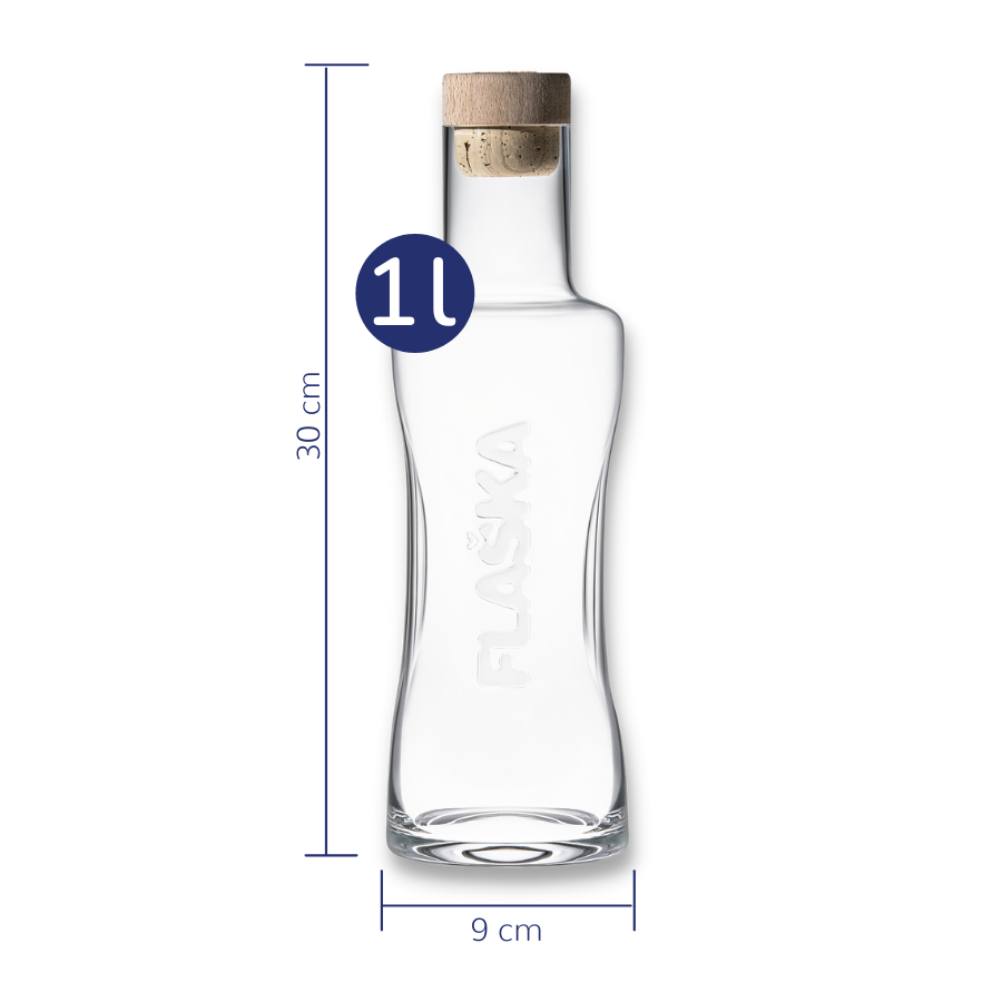 Flaska Jarra Vodan Capacidad 1 Litro