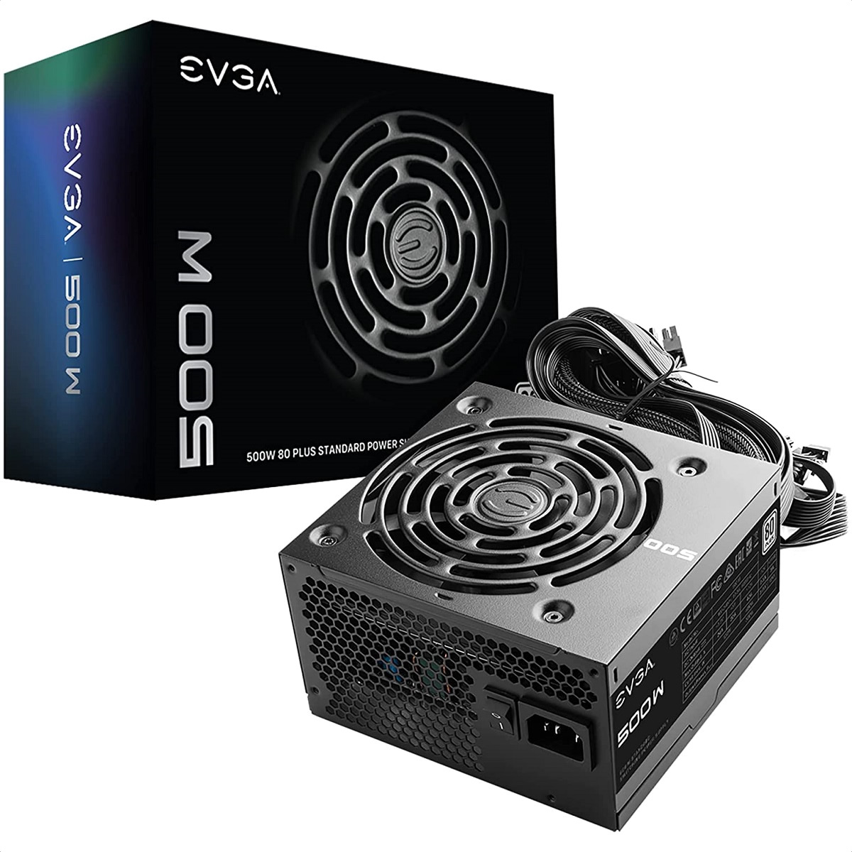 Fuente De Poder EVGA 500W 100-W1-0500-KR 80+