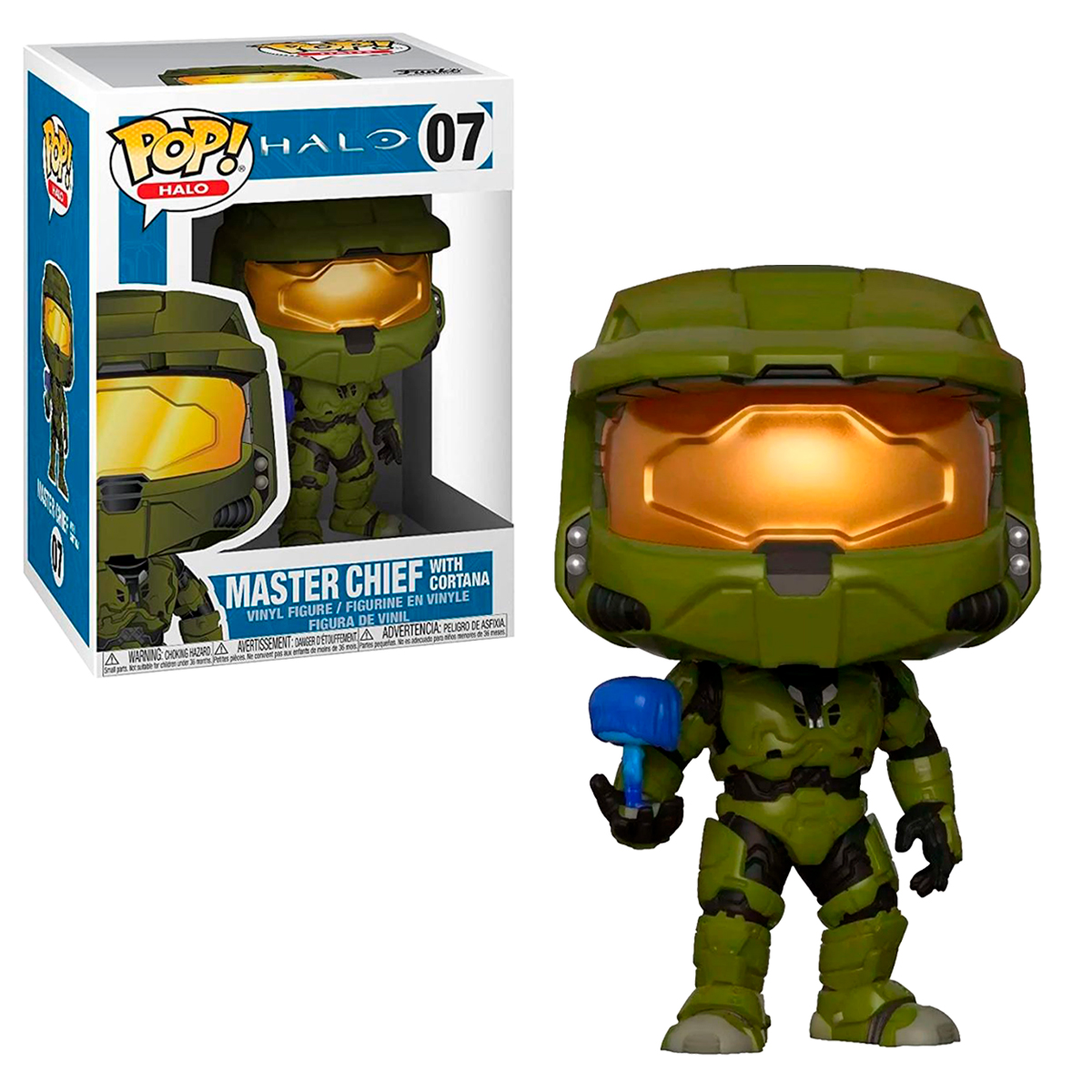 Funko Pop Master Chief Con Cortana #07 Videojuego Halo Figura Original