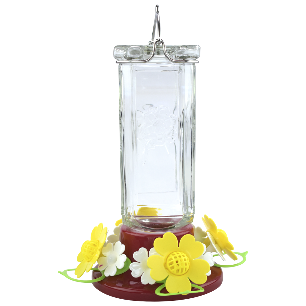 BEBEDERO DE VIDRIO PRISMA P/COLIBRÍ 600 ML