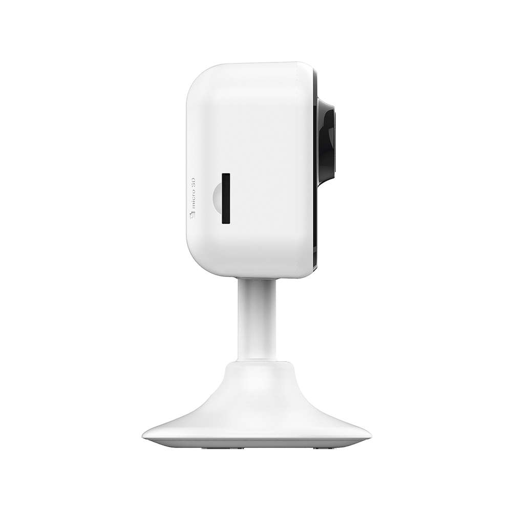 Camara Mini Wi-Fi 2 mepapixel Deteccion de movimiento Microfono y Bocina Para Audio de dos Vias Graba en memoria y en nube uso interior Vision 108*