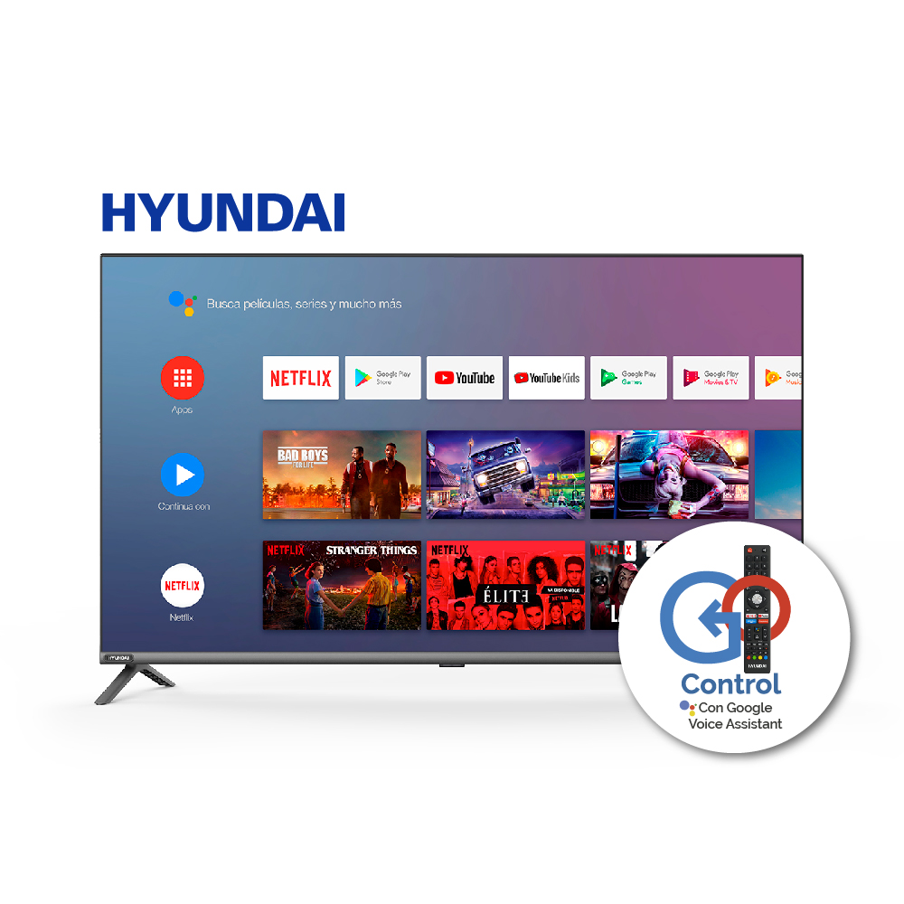 Pantalla Hyundai 43" LED FHD Android Smart TV